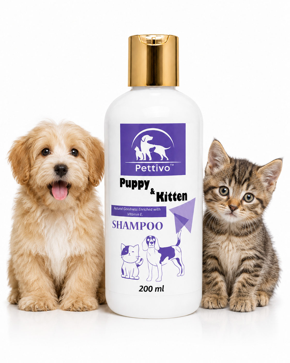 Pettivo Puppy and Kitten Shampoo 200 ML