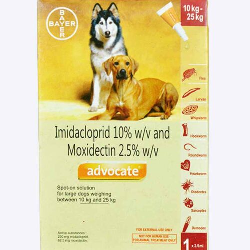 Advocate Spot-On Solution 2.5 Ml 10kg - 25kg