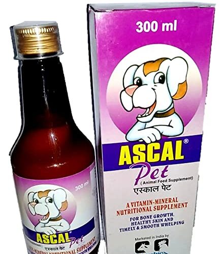 Ascal Pet Syrup Calcium Supplement for Dogs and Cats 300 Ml