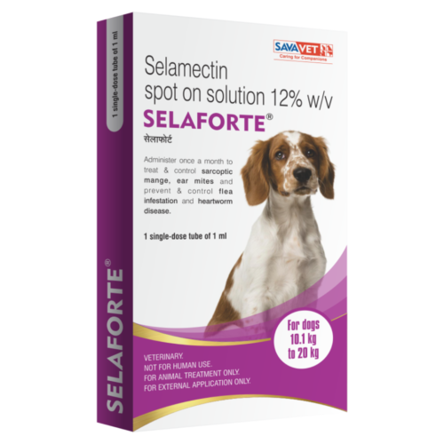 Selaforte Spot on Solution for Dogs 10.1-20 Kg