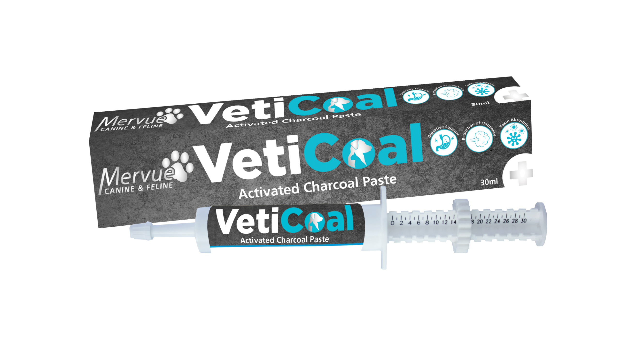 Veticoal Activated Charcoal Paste for Pets 30 Ml