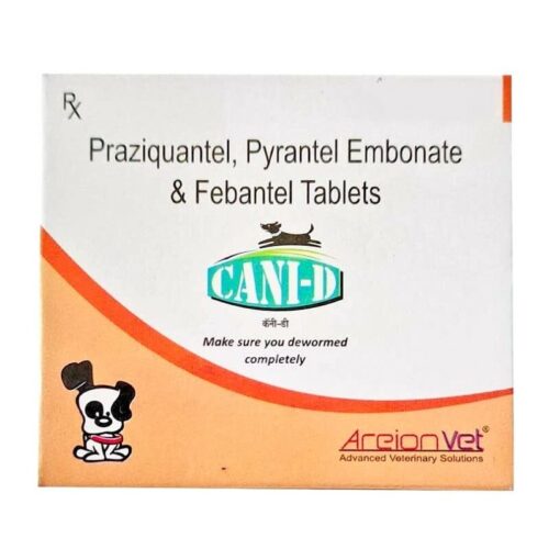 Cani D Deworming Tablets for Dogs 4 Tablets
