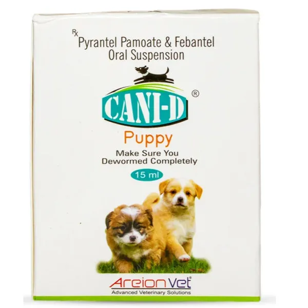 Cani D Deworming Oral Suspension Syrup for Puppies 15 Ml
