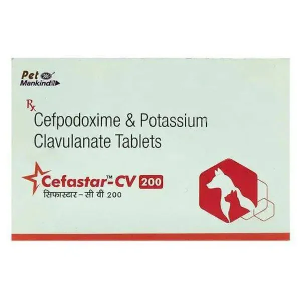 Cefastar Cv 200 Tablet for Pets