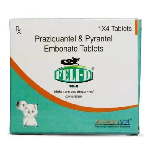 Feli D Deworming Tablets for Cats 4 Tablets