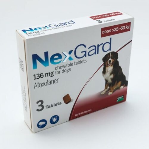 Nexgard Chewable Tablets for Dogs 25-50 Kg Pack of 3 Tablets