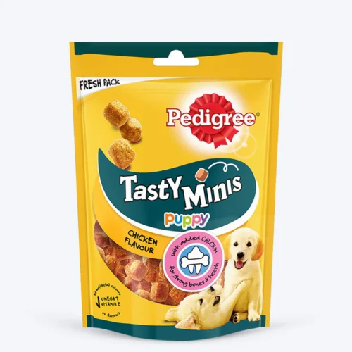 Pedigree Tasty Minis Cubes Puppy Dog Treat - Chicken Flavour 125 g