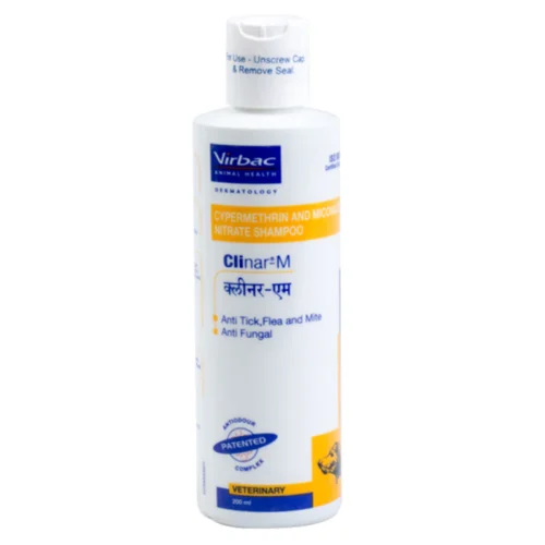 Virbac Clinar M Anti Tick & Flea Shampoo for Dogs 200 Ml