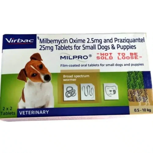 Virbac Milpro Deworming Tablets for Small Dogs and Puppies
