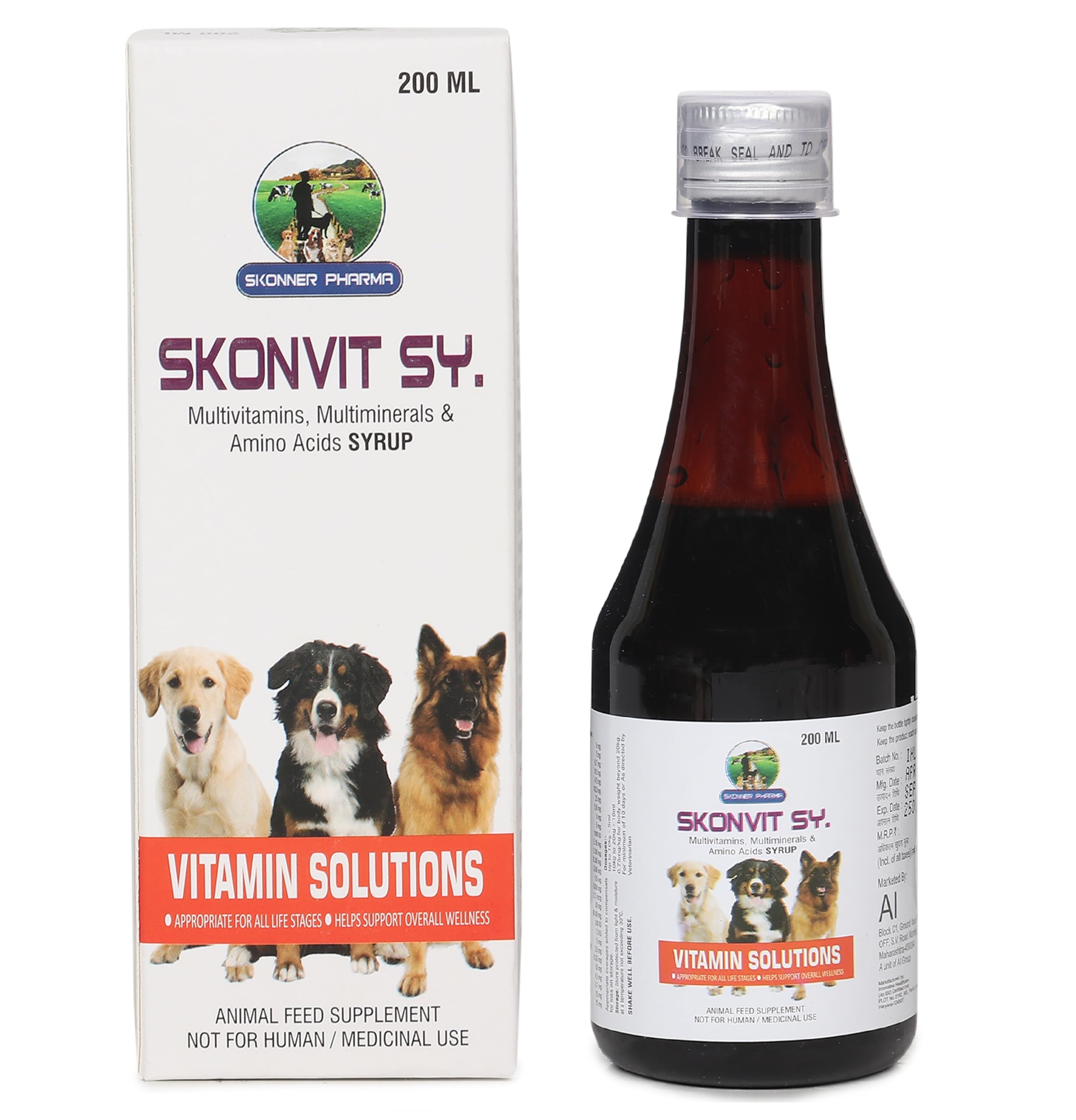 Skonvit Sy. For Dogs 200 Ml