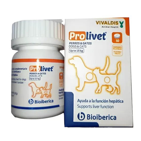 Prolivet Tablet for Medium Dogs and Cats 10 Tablets