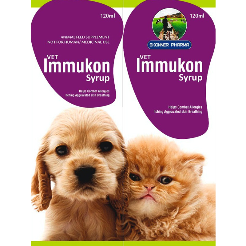 Vet- Immukon Syrup for Dogs and Cats 120 Ml