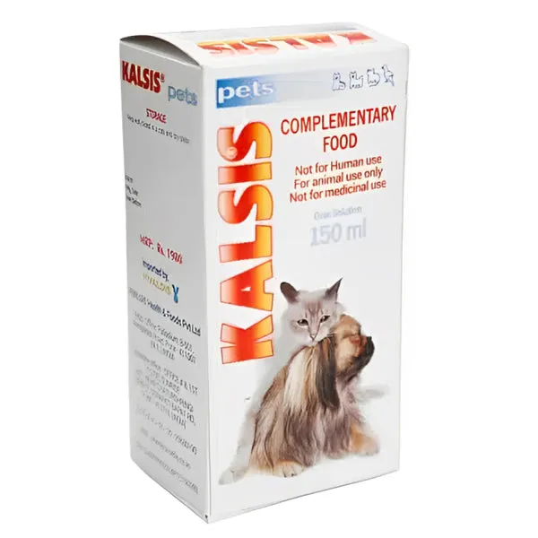 Kalsis Pet Syrup Calcium Supplement for Dogs and Cats 150 Ml