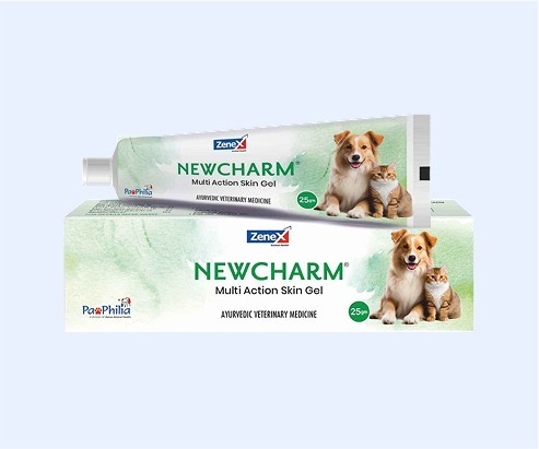 Newcharm Skin Gel for Dogs and Cats 25 Gm