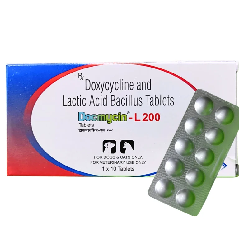 Docmycin-L 200 Tablets for Dogs and Cats 10 Tablets
