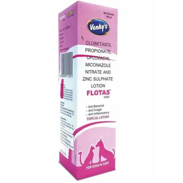 Venkys Flotas Lotion for Dogs and Cats 100 Ml