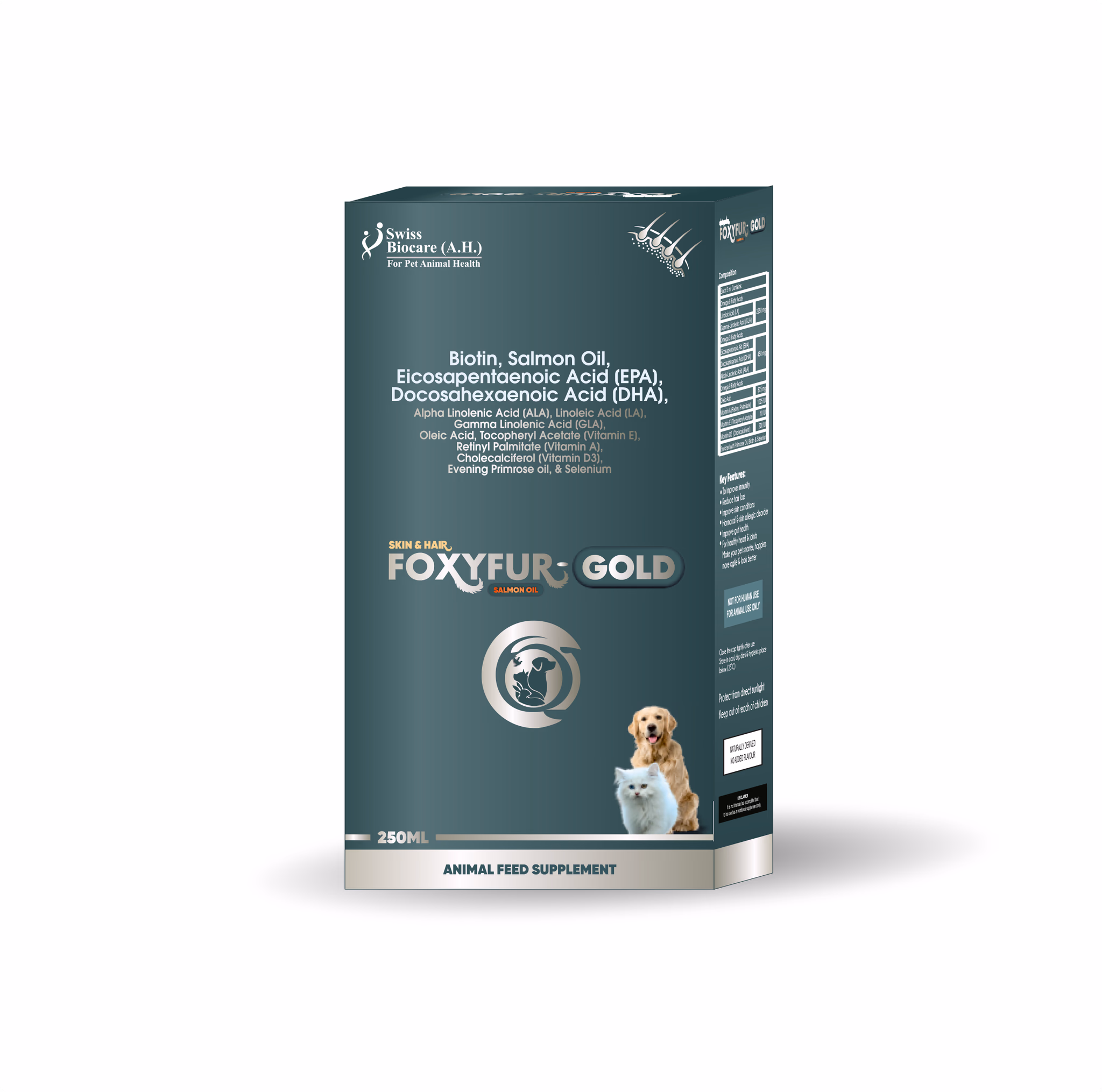 Foxyfur Gold Syrup for Dogs & Cats