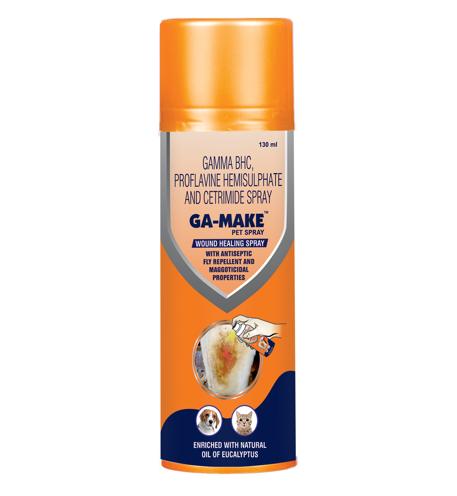 GA-Make Pet Spray Wound Healing Spray for Dogs & Cats