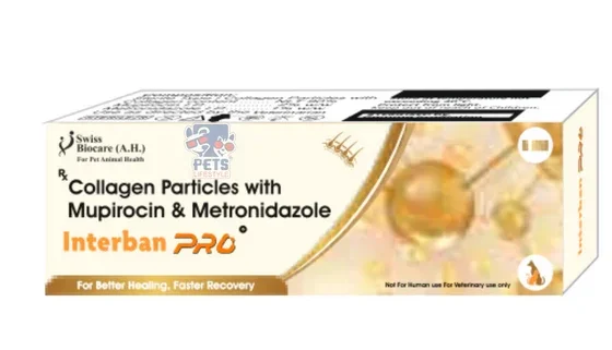 Interban Pro (Advanced Wound Healing Gel with Collagen, Mupirocin & Metronidazole) 5 Ml