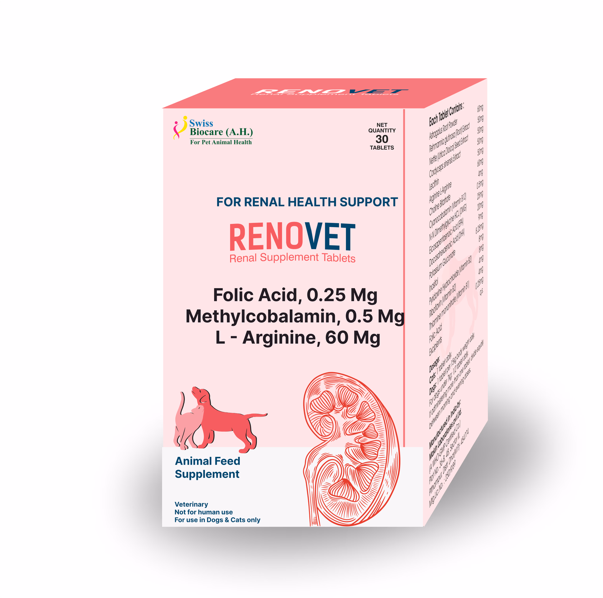 Renovet Tablet for Dogs and Cats 30 Tablets