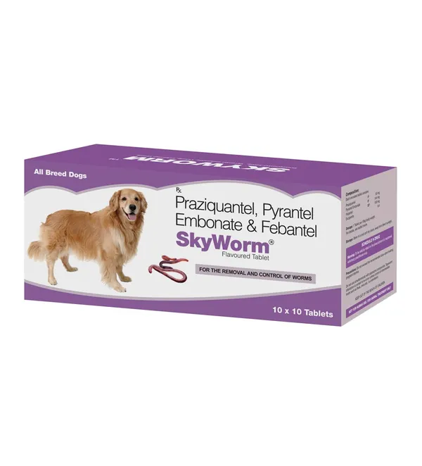 Skyworm Dog Deworming Tablet 10 Tablets