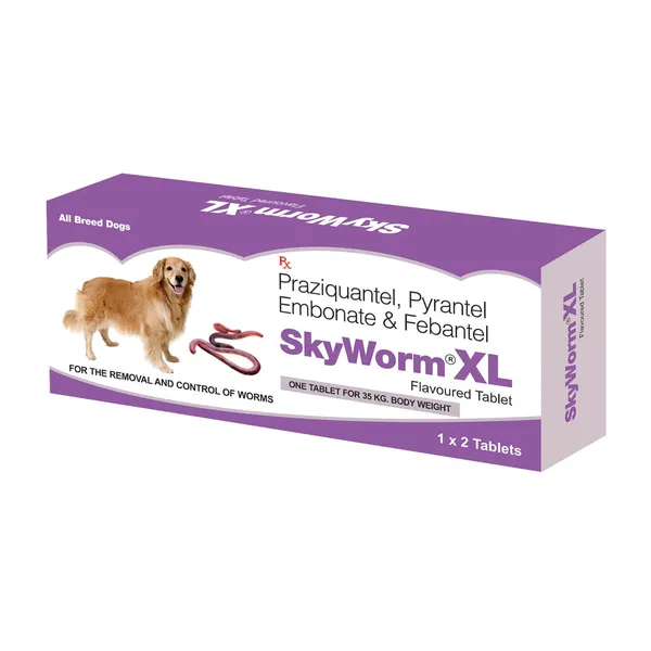 Skyworm XL Dog Deworming Tablet 2 Tablets