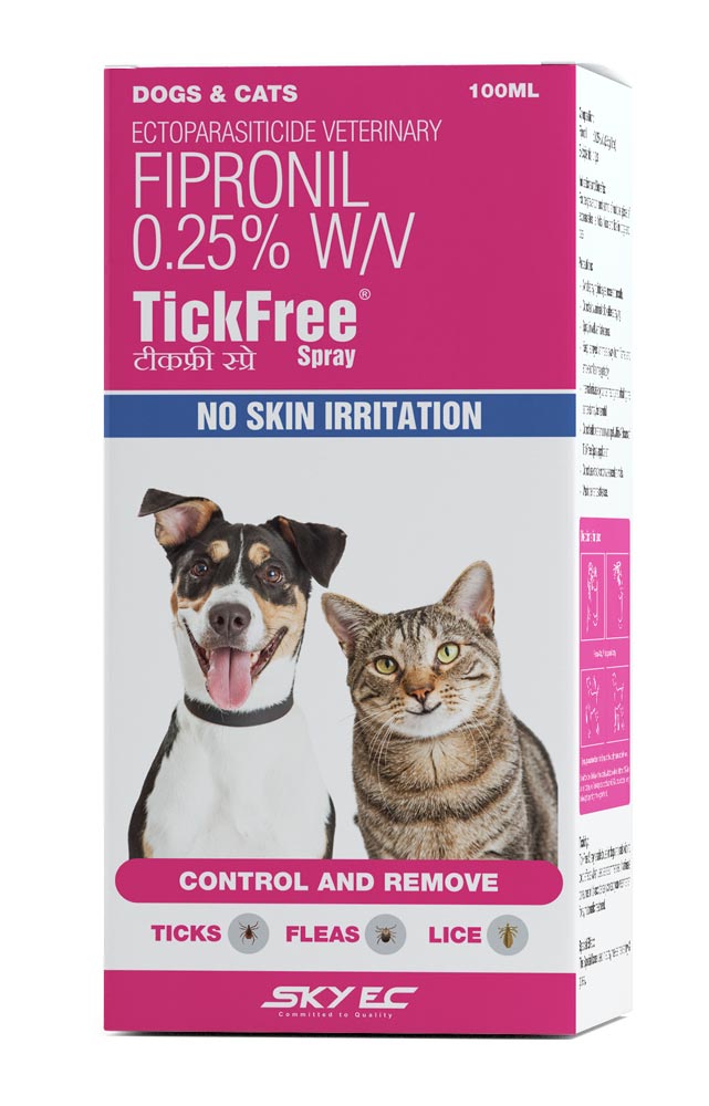 TickFree Spray Anti-Tick Spray for Dogs & Cats 100 Ml