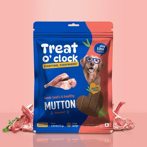 Treat O'Clock Mutton Treats for Dogs 75 Gm