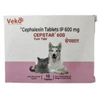 Cepstar 600mg (Cephalexin) Tablet Dogs & Cats 10 Tablets