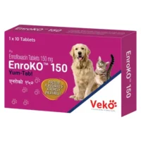 Enroko 150mg (Enrofloxacin) Tablet Dogs & Cats 10 Tablets