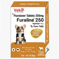 Furaline 250mg Chewable Tick & Flea Tablets for Dogs & Puppies 4.5 to 10kg