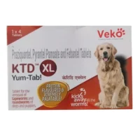 KTD XL Deworming Tablet for Dogs 4 Tablets