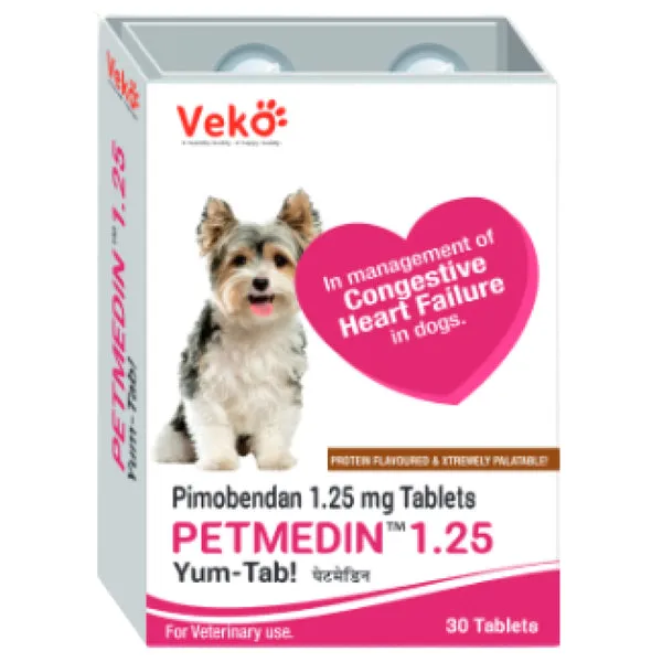 Petmedin 1.25mg (Pimobendan) Tablet for Dogs 30 Tablets