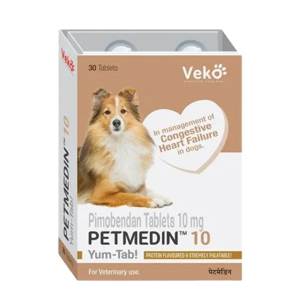 Petmedin 10mg (Pimobendan) Tablet for Dogs 30 Tablets
