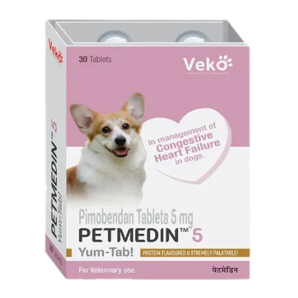 Petmedin 5mg (Pimobendan) Tablet for Dogs 30 Tablets