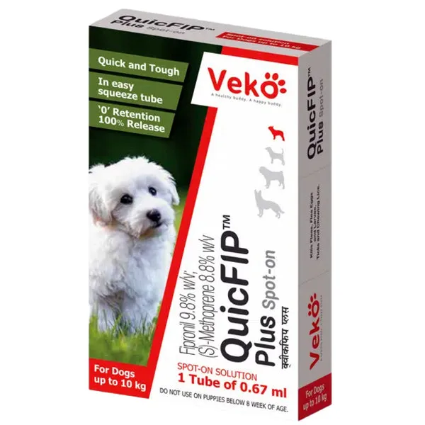QuicFIP Plus (Fipronil) Spot On for Dogs