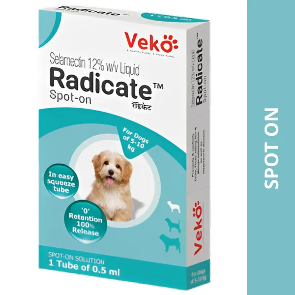 Radicate (Selamectin) Tick and Flea Control Spot On for Dogs