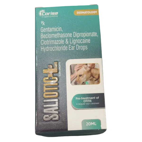 Saliotic Plus Ear Drops for Dogs 20ml
