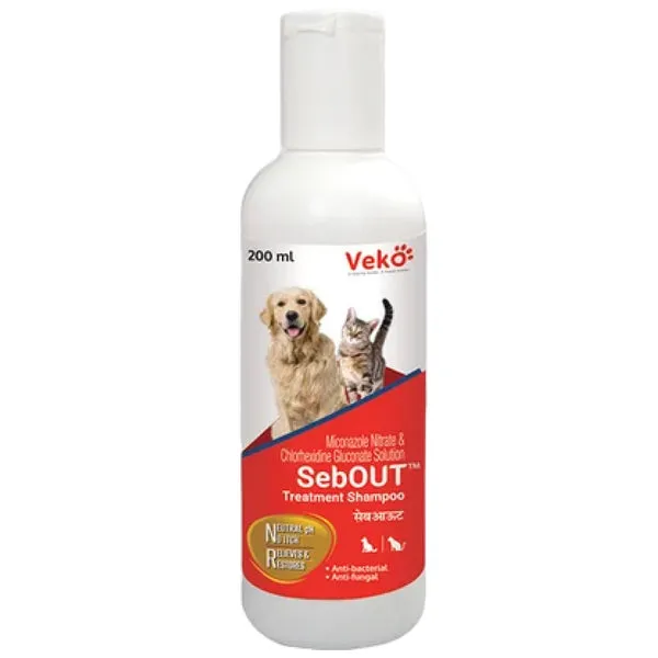 Sebout Treatment Shampoo for Dogs and Cats 200 Ml