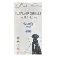 Aventix 1400mg (Fluralaner) Chewable Tick & Flea Tablets for Dogs between 40 to 50kg