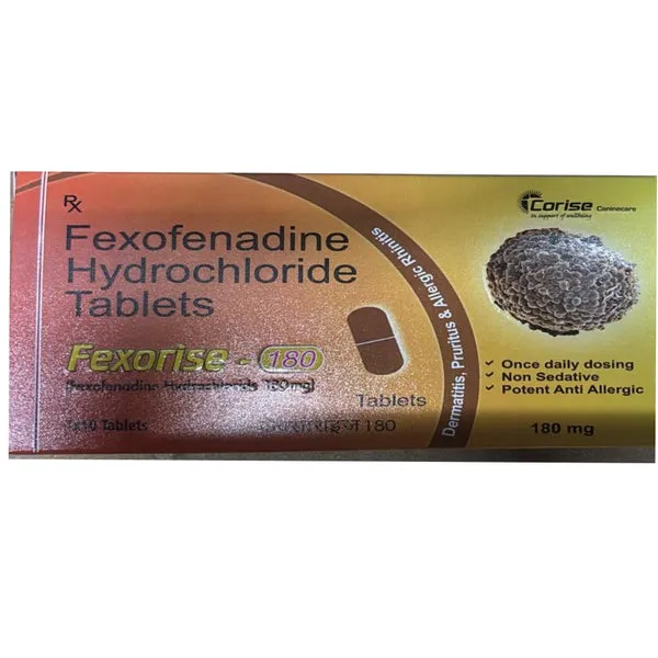 Fexorise 180mg Tablet (Fexofenadine) for Dogs 10 Tablets