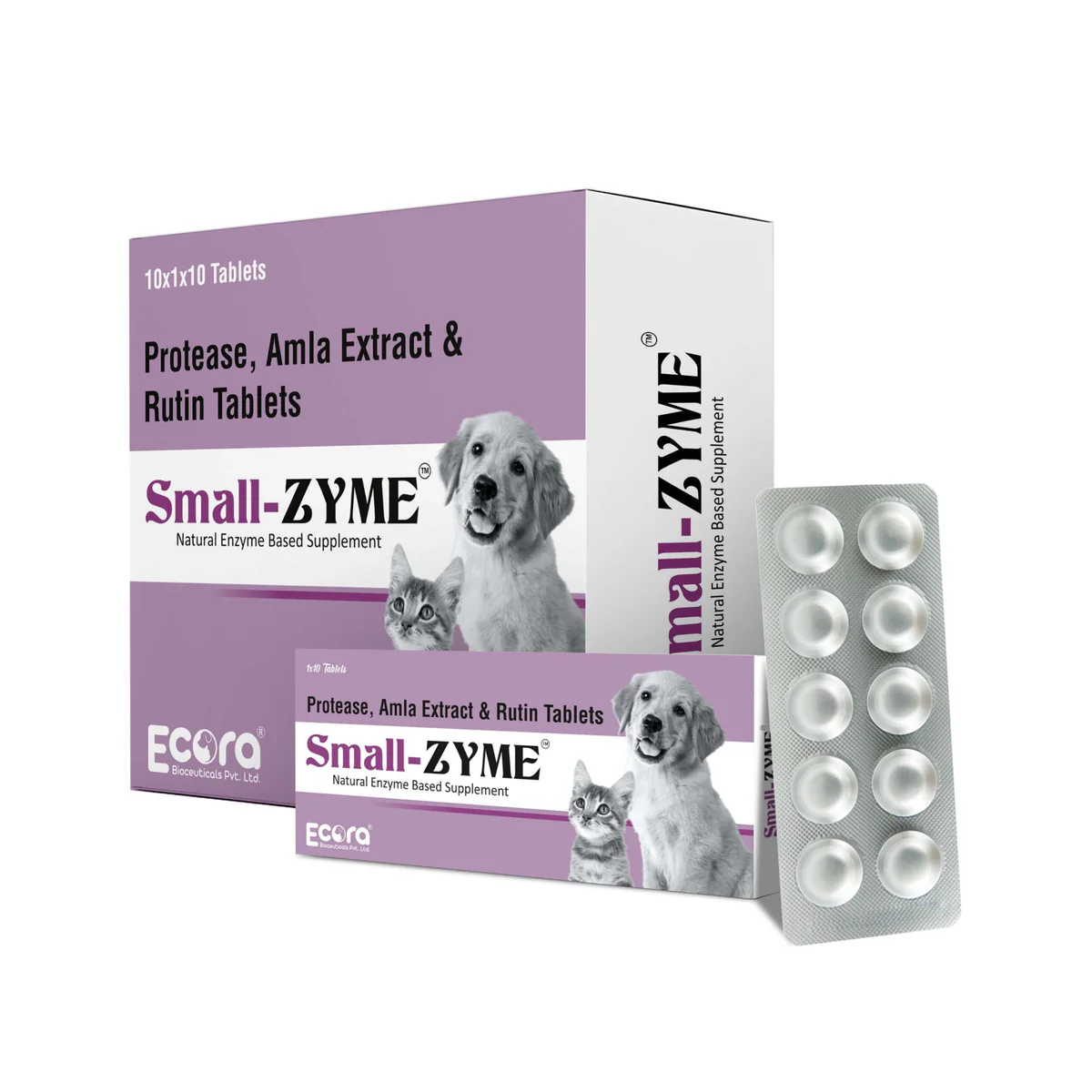 Small-Zyme Tablet for Dogs & Cats 10 Tablets