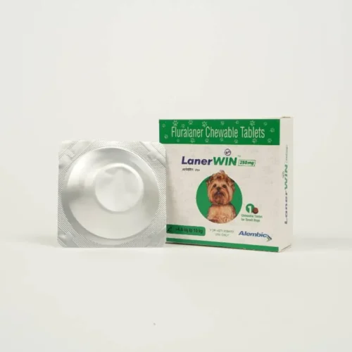 Lanerwin 250mg (Fluralaner) Dog Tick & Flea Control Tablet (4.5 to10 Kg) 1 Tablet