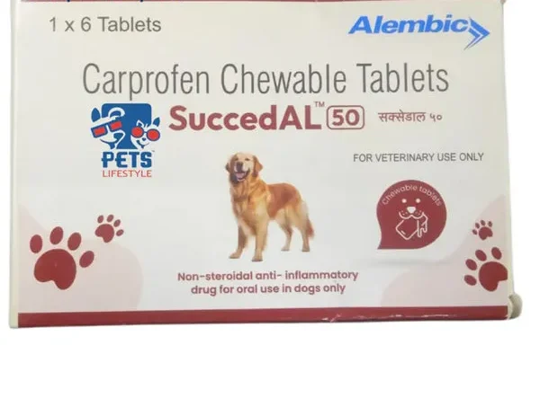Succedal 25mg (Carprofen) Tablets for Dogs