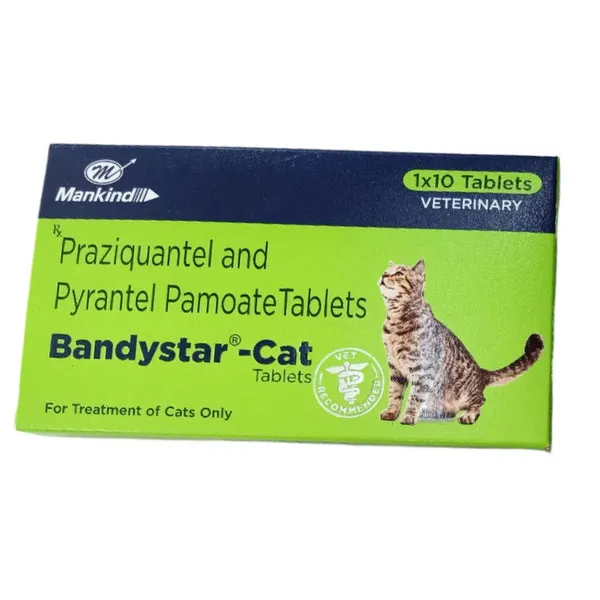Bandystar Deworming Tablets for Cats 10 Tablets