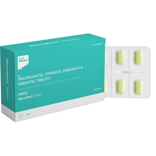 Wormperil Tablet Dewormer for Dogs 10 Tablets